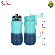 Oldley Insulated 12oz Stainless Steel Kids Water Bottle with Straw and Lid,Christmas Gift