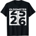 thumbnail image 1 of Oldometer 26 Funny 26th Birthday Gift 26 Years Old T-ShirtMen and women, Black T-shirt, size: Extra large, 1 of 4