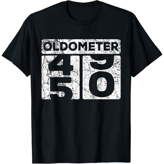 Oldometer 49-50 Car Odometer Funny 50th Birthday T-Shirt