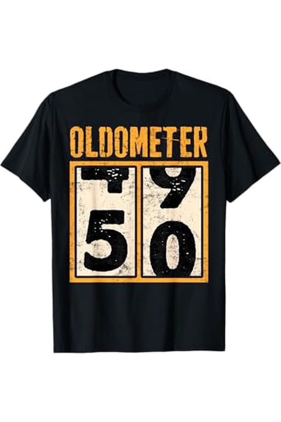 Oldometer 50 Years Old Odometer 50Th Birthday Turning 50 Hot Trending T-Shirt Unisex S To 5Xl