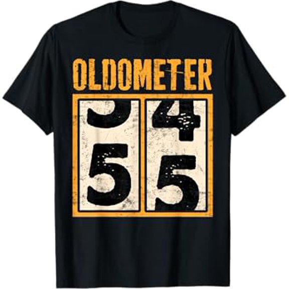 Oldometer 55 Years Old Odometer 55Th Birthday Turning 55 Hot Trending T-Shirt Unisex S To 5Xl