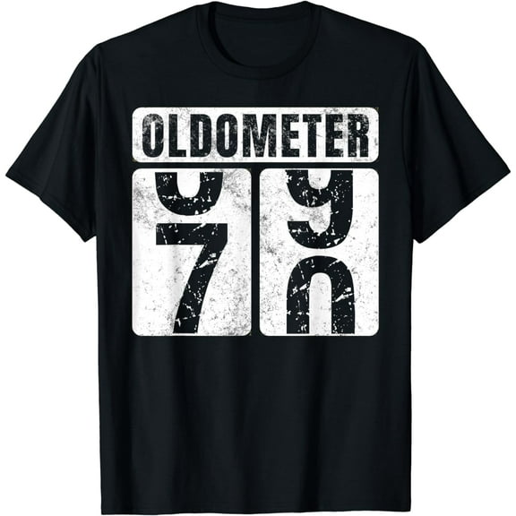Oldometer 70 Shirt Vintage Funny 70th Birthday Gift Idea T-Shirt