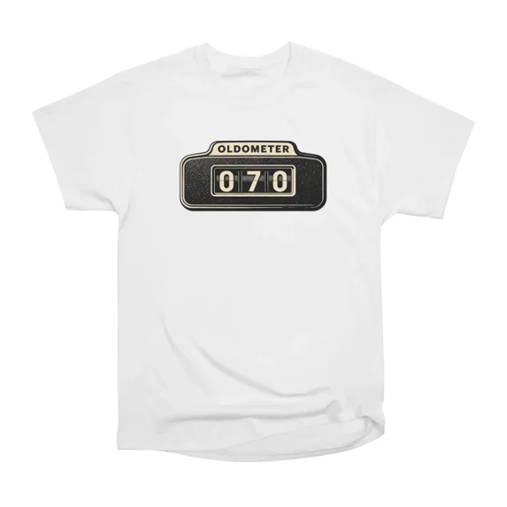 Oldometer 70th Birthday T-Shirt Tee Gift For Him Merch For Her Apparel For Friend