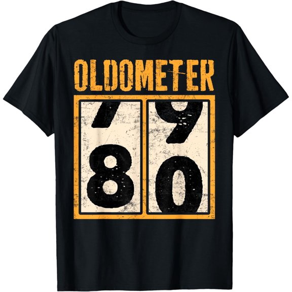 Oldometer 80 Years Old Odometer 80th Birthday Turning 80 T-Shirt