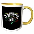 thumbnail image 1 of 3drose, Oldometer for 30th Birthday Party Celebration, 11oz Two-tone Yellow Mug, 1 of 6