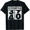 thumbnail image 1 of Oldometer Odometer Funny 40th Birthday Gift 40 yrs Old Joke T-ShirtMen and women, Black T-shirt, size: Extra large S-4XL, 1 of 4