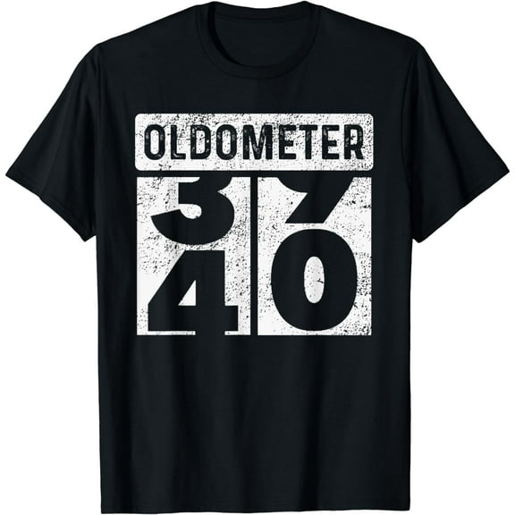Oldometer Odometer Funny 40th Birthday Gift 40 yrs Old Joke T-Shirt
