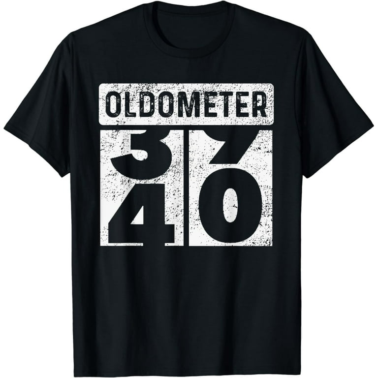 Oldometer Odometer Funny 40th Birthday Gift 40 Yrs T-Shirt Oldometer Odometer Funny 40th Birthday Gift 40 Yrs T-Shirt