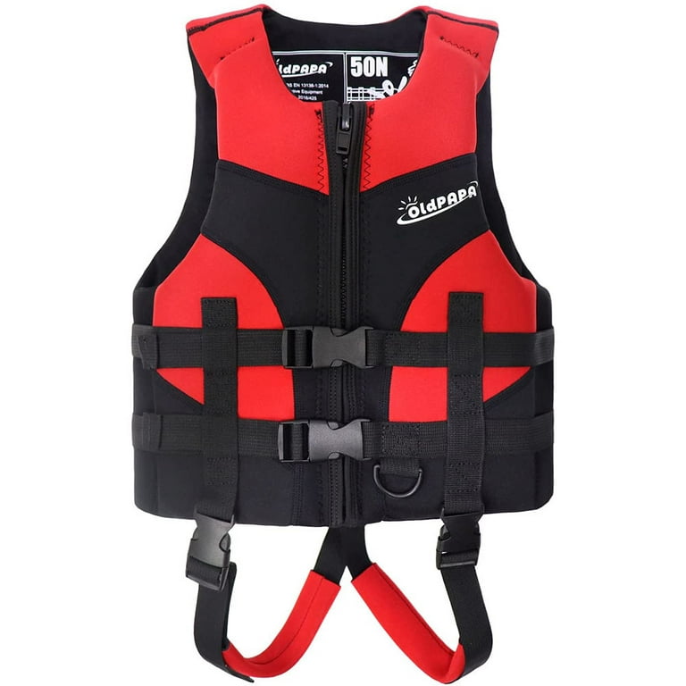 Oldpapa Children Float Life Jacket - Neoprene Flotation Swimwear Vest Kids  Begin to Swim Floating Boys Girls Swimsuit 