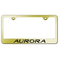 thumbnail image 1 of OldsMobile Aurora Laser Etched Logo Stainless Steel License Plate Frame (Gold), 1 of 3