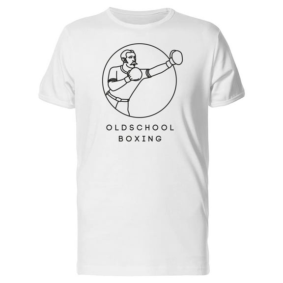 Oldschool Boxing Logo T-Shirt Men -Image by Shutterstock, Male Small