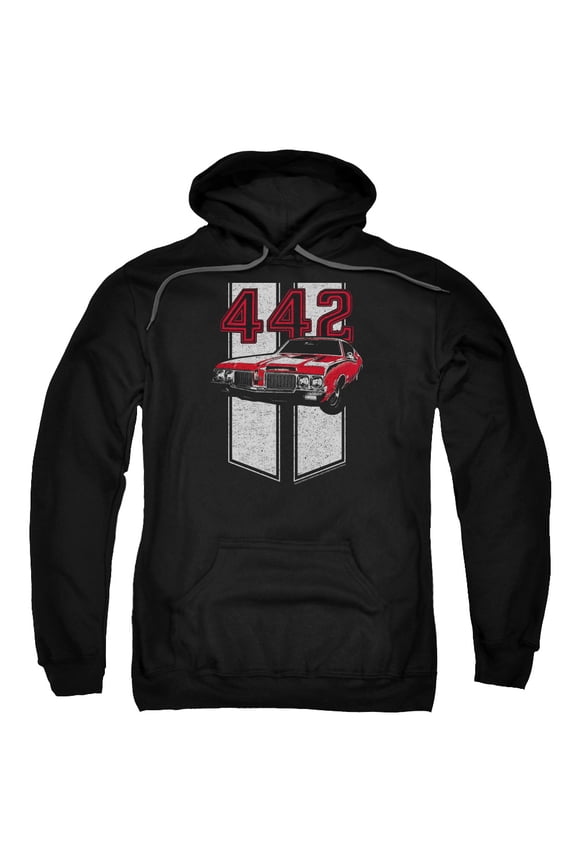 Oldsmobile 442 Adult Pullover Hoodie Sweatshirt Black