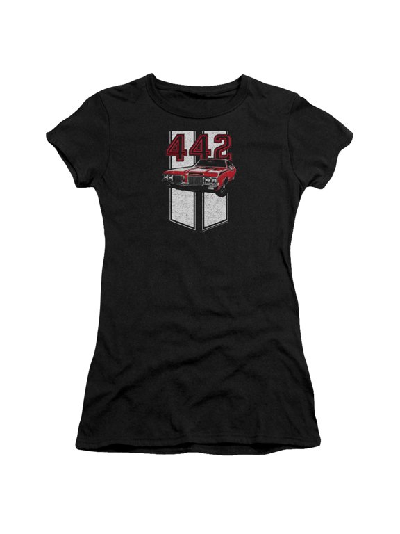 Oldsmobile 442 Junior Women's T-Shirt Sheer Black