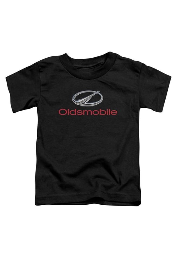 Sportswear OLS100-KT-1 Oldsmobile Modern Logo Toddler Short Sleeve T-Shirt, Black - Large 4T