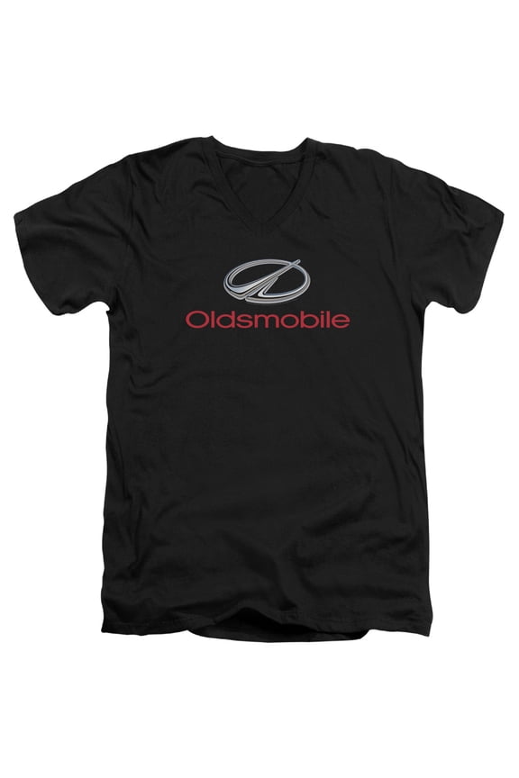 Oldsmobile - Modern Logo - Slim Fit V Neck Shirt - Small