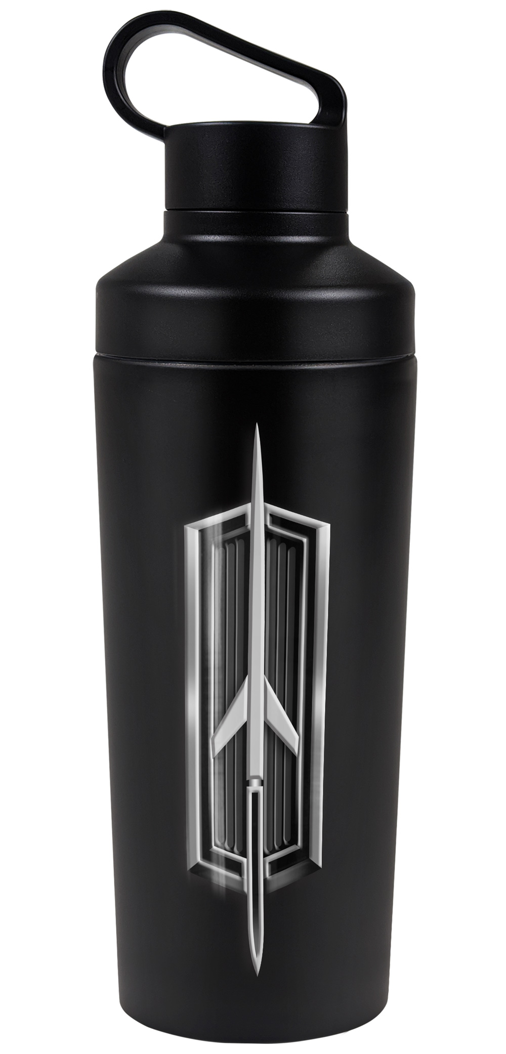 Oldsmobile Official Rocketship Emblem 18 oz Insulated Water Bottle, Leak Resistant, Vacuum Insulated Stainless Steel with 2-in-1 Loop Cap