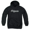thumbnail image 1 of Oldsmobile - Oldsmobile Cursive Logo - Youth Hooded Sweatshirt - Large, 1 of 2