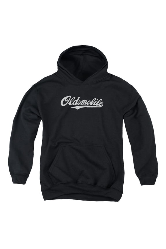 Oldsmobile - Oldsmobile Cursive Logo - Youth Hooded Sweatshirt - Large