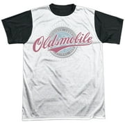 Oldsmobile - Oversized And Faded Logo - Short Sleeve Black Back Shirt - XXX-Large