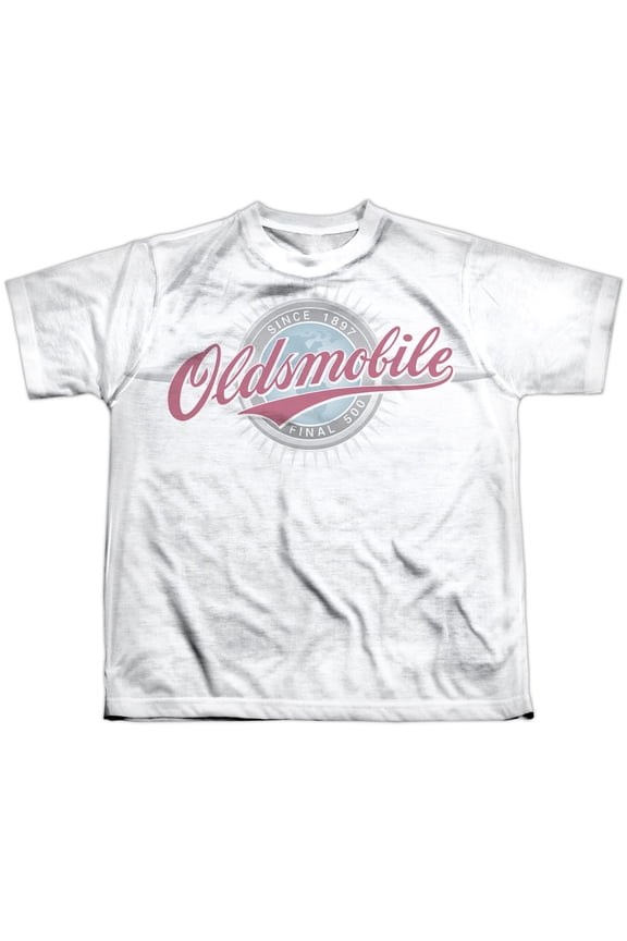 Oldsmobile - Oversized And Faded Logo - Youth Short Sleeve Shirt - X-Large