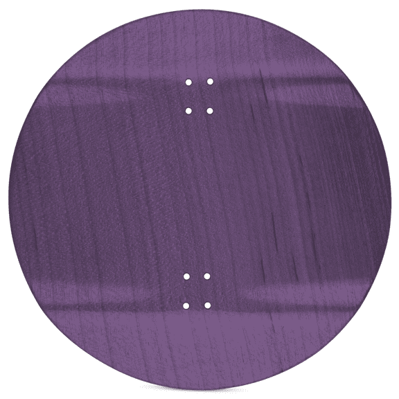 Oldwood Fingerboard Pancake Deck Purple 100mm Maple Wood Ultra Wide Mini Skateboard Deck