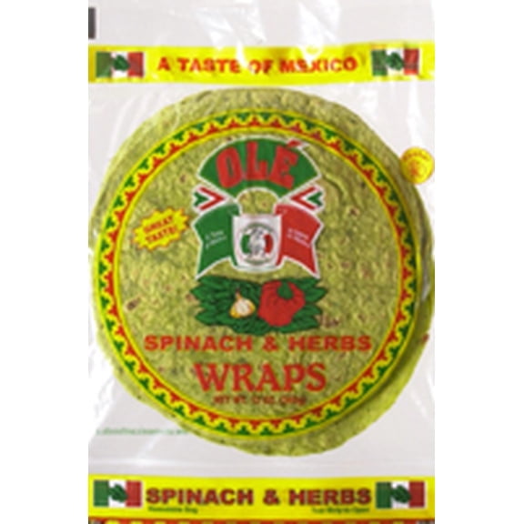 Ole 8" Spinach And Herbs Wraps 8ct