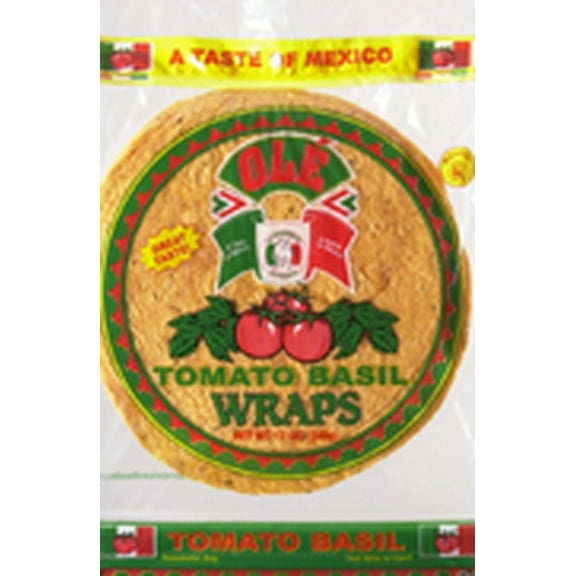 Ole 8" Tomato And Basil Wrap 8ct