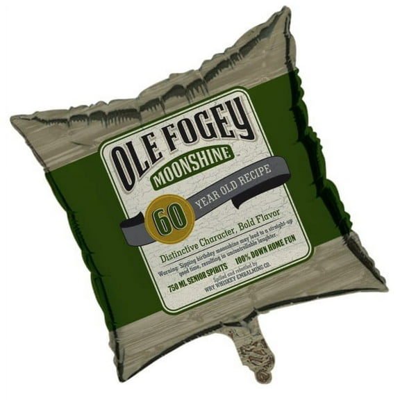 Ole Fogey Moonshine - A Very Old 60th Birthday 18 inch Foil Balloon (1 ct)