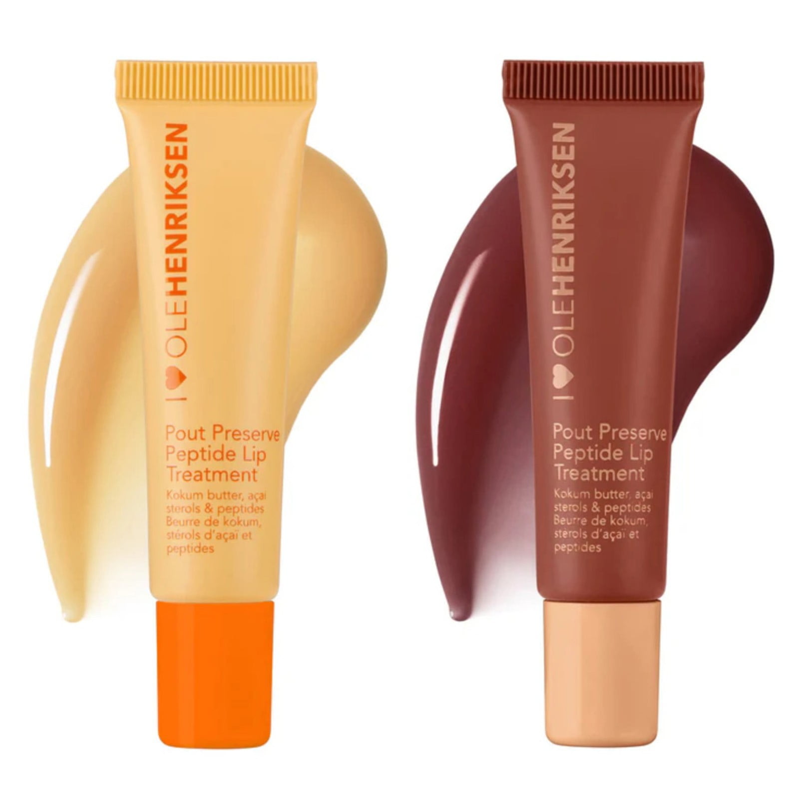 Ole Henriksen 2PC Glossy Lip Butter Balm Moisturizing Lip Gloss Butter