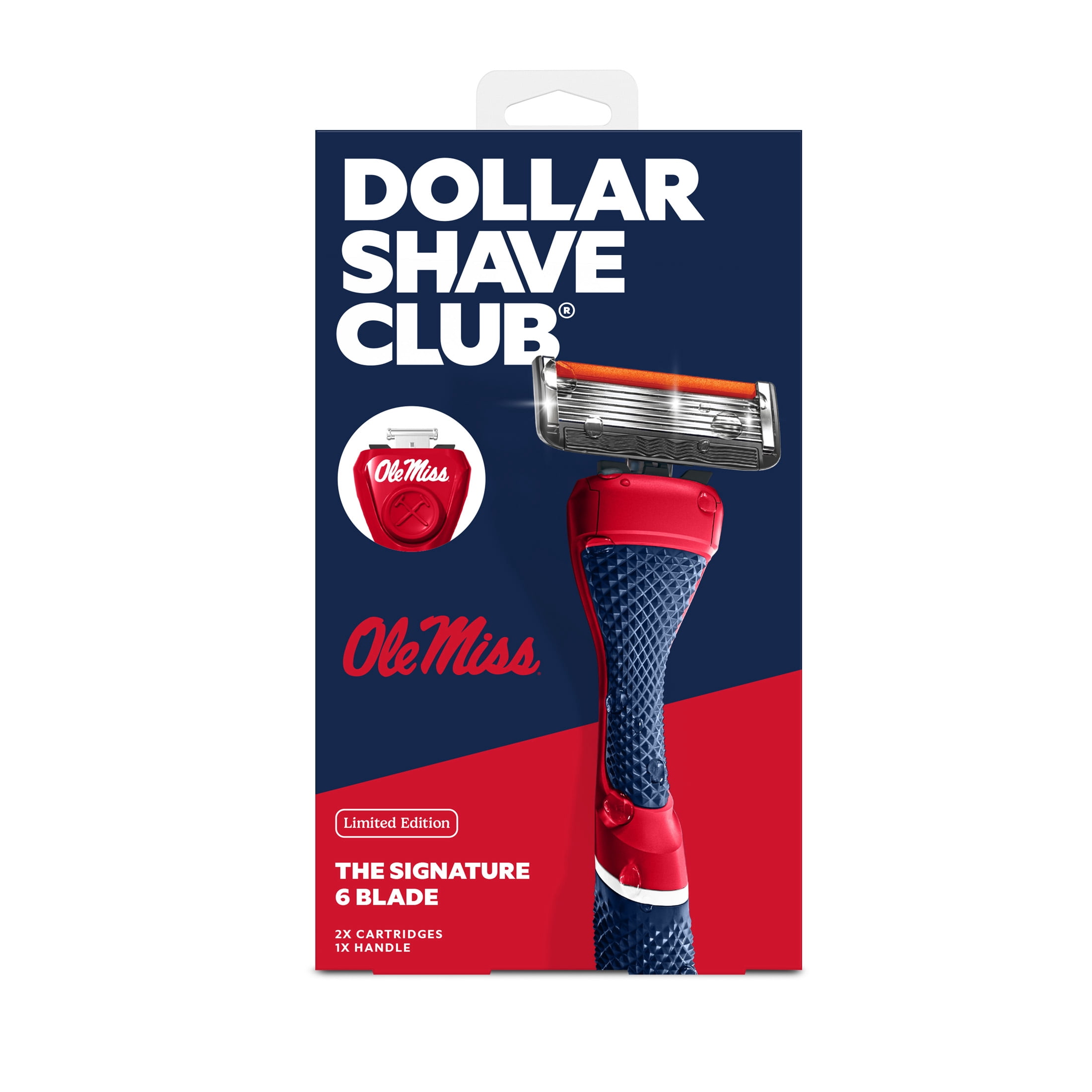 Dollar Shave Club Ole Miss 6-Blade Razor Starter Set