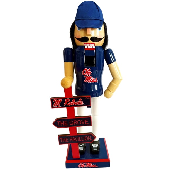 Ole Miss Rebels 12" Mascot Nutcracker