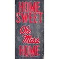 thumbnail image 1 of Ole Miss Rebels 6'' x 12'' Home Sweet Home Sign, 1 of 1