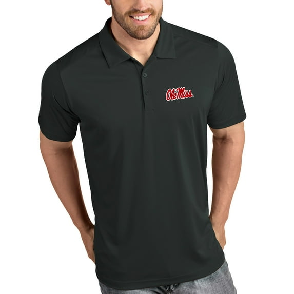 Ole Miss Rebels Antigua Tribute Polo - Charcoal