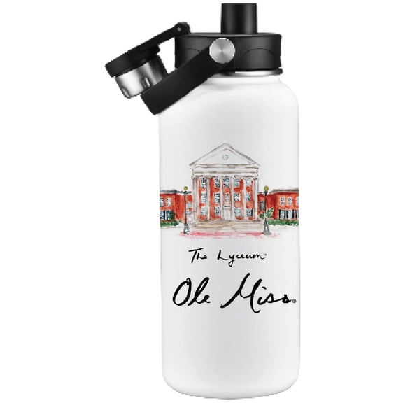 Ole Miss Rebels Laura Wilcox Watercolors 34oz. Water Bottle
