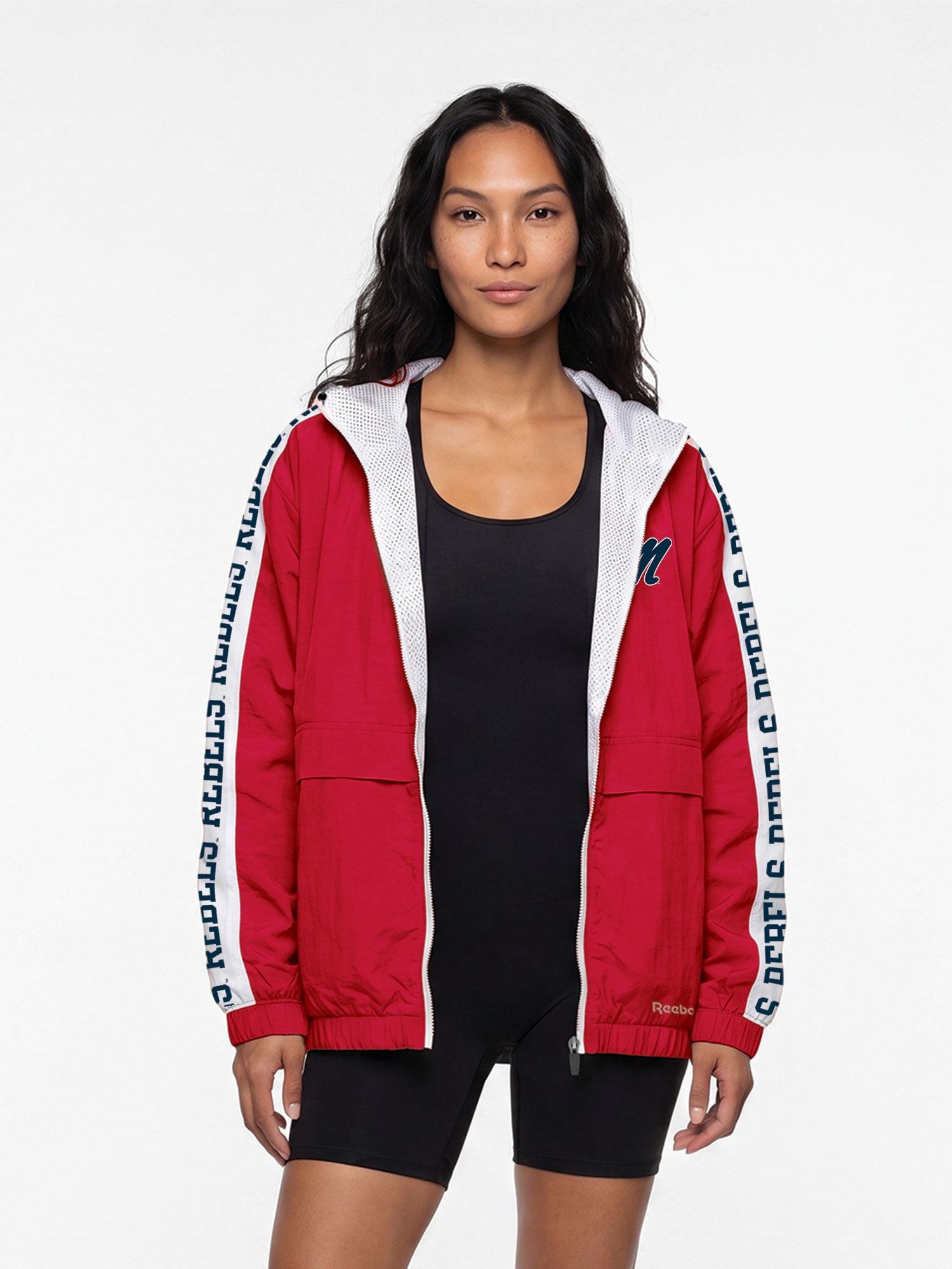 Ole Miss Rebels Reebok Womens Colorblocked Full Zip Jacket