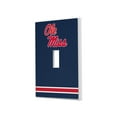 thumbnail image 1 of Ole Miss Rebels Stripe Design Single Toggle Light Switch Plate, 1 of 4