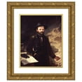 thumbnail image 1 of Ole Peter Hansen Balling 15x18 Gold Ornate Wood Frame and Double Matted Museum Art Print Titled - Ulysses S. Grant, 1 of 4