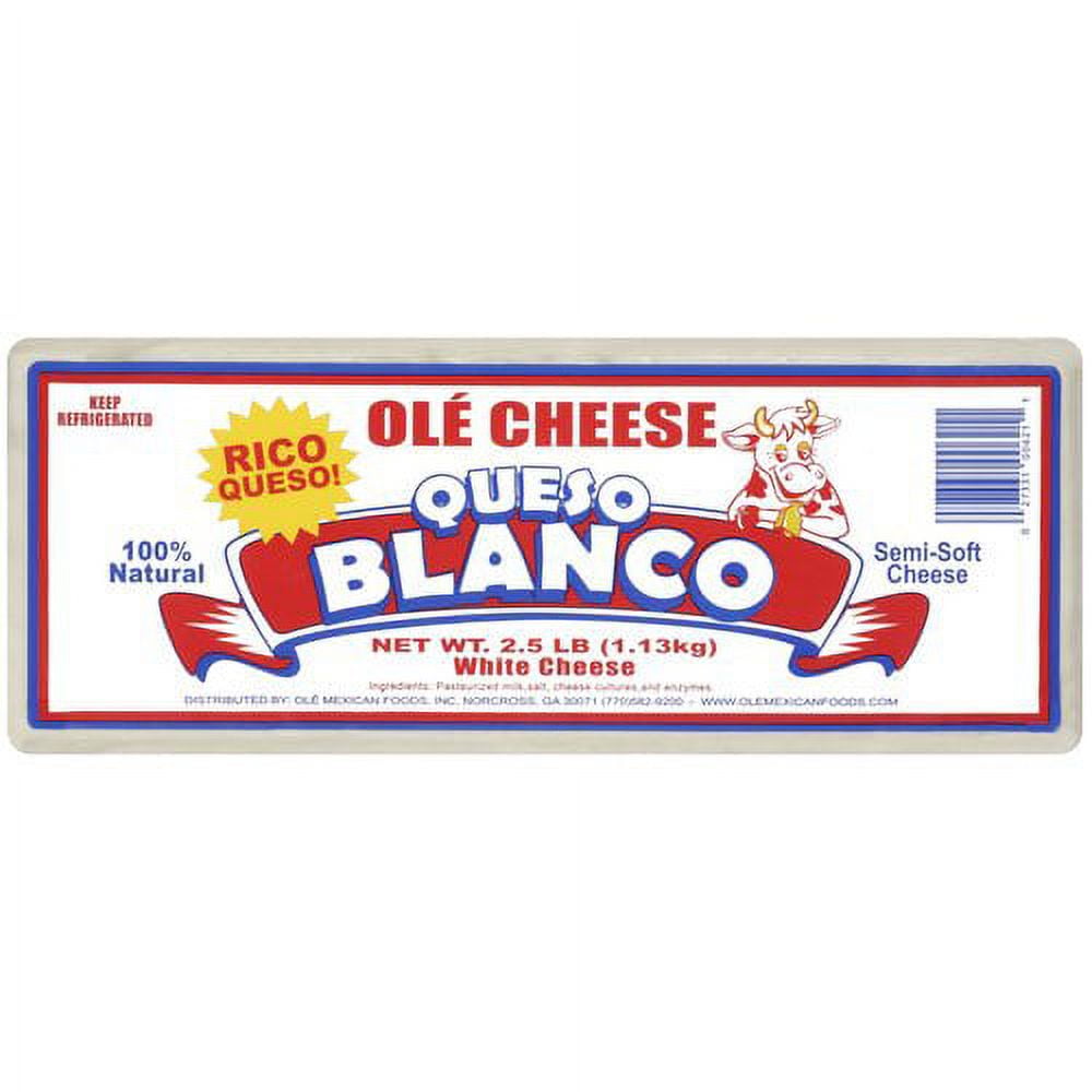 Ole Queso Blanco White Cheese, 2.5 lb