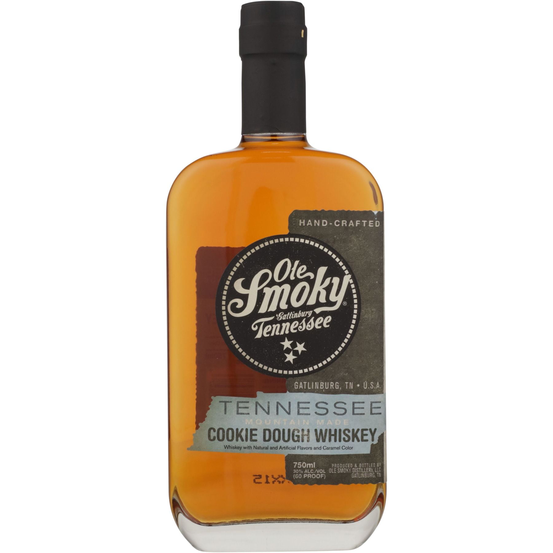 Ole Smoky Cookie Dough Mountain Made Flavored Whiskey, 750 ml Bottle, 30% ABV