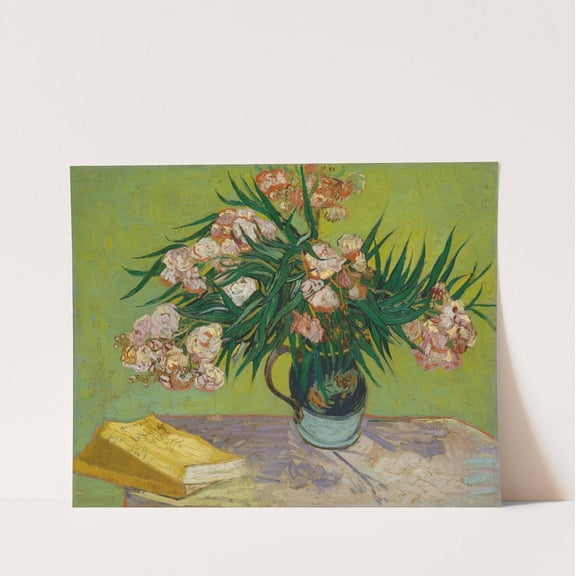 Oleanders - Vincent Van Gogh Artwork - livingroom bedroom office dining room - 9x12 - High Quality Wall Art Poster Print Decor - UNFRAMED