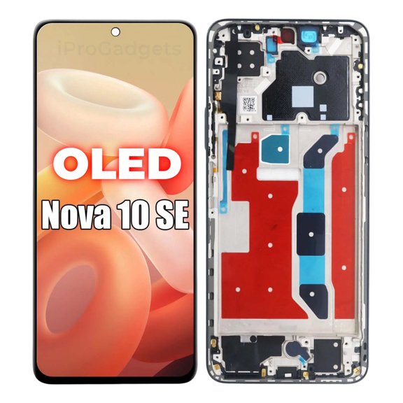 Oled Screen With Frame For Nova 10 Se Bne-lx1 Bne-lx3