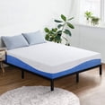 thumbnail image 1 of Olee Sleep 10 Inch Gel Infused Layer Top Memory Foam Mattress, King, Blue, 1 of 3