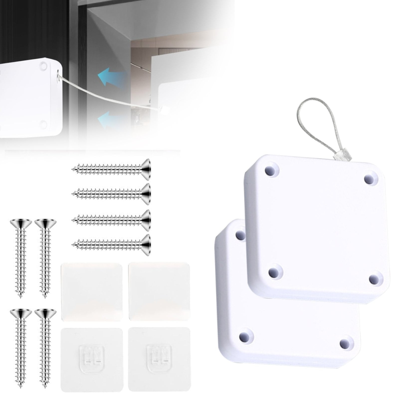 Oleegame 1PC 2024 Upgraded Automatic Door Closer 1000g Screen Sliding