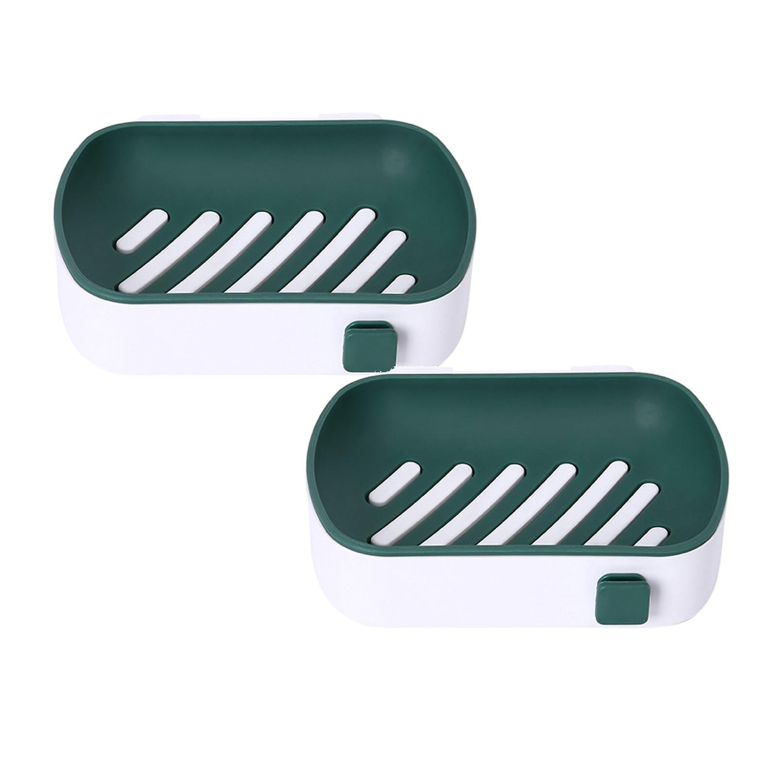 Oleegame 2PC Shower Soap Dish With Hook Soap Dish For Shower Soap ...