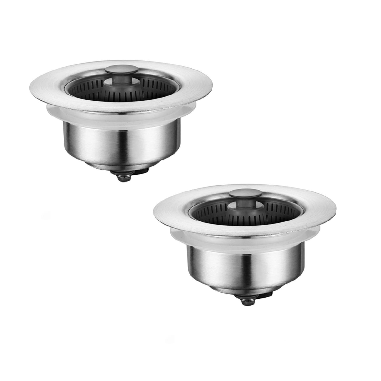 Oleegame 2PC Sink Drain Filter Cover Kitchen Washbasin Leaking Plug