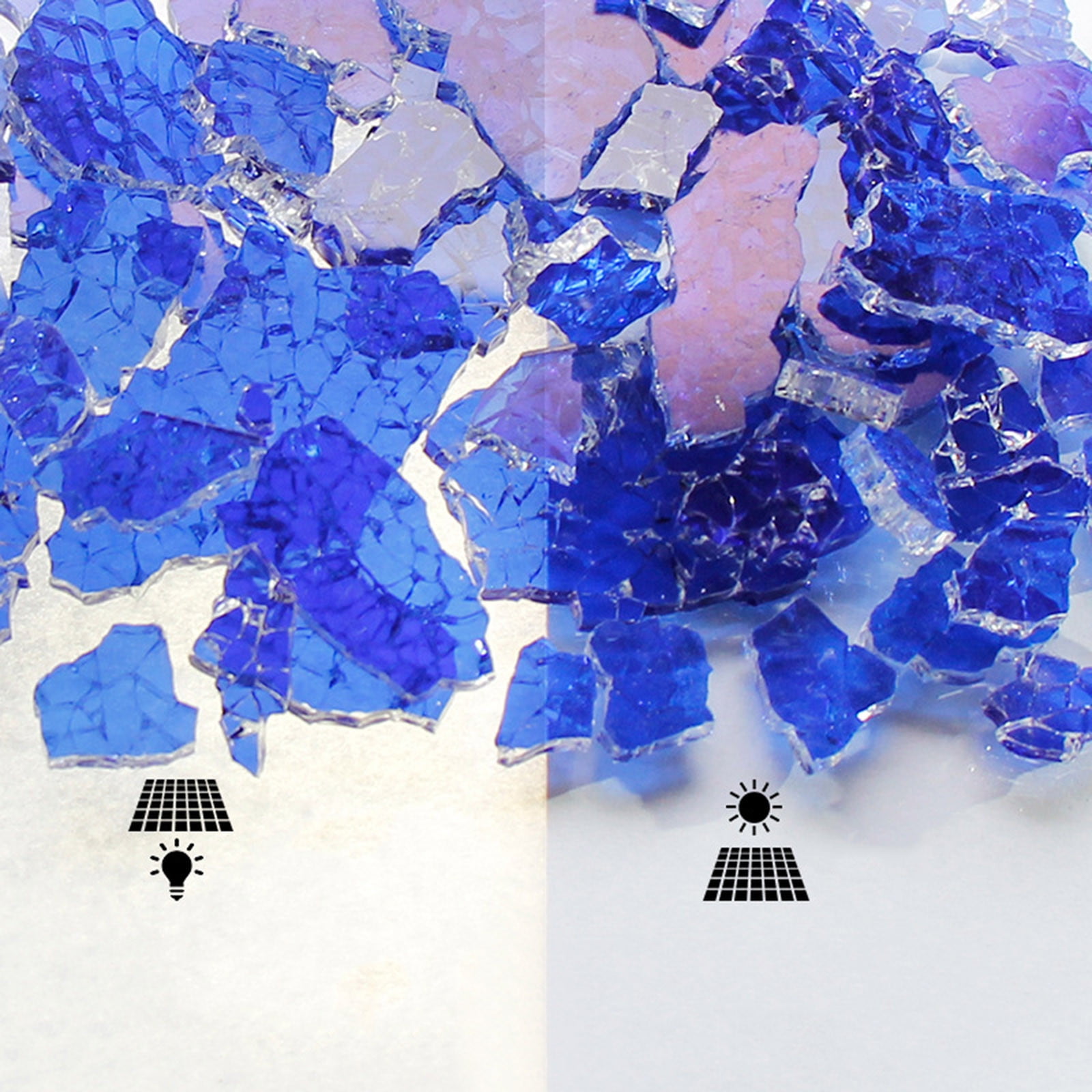 Oleegame 2PC Wall Stickers Colorful Ice Crack Fragments DIY Creative