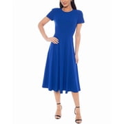 Oleg Cassini womens Midi Dress, m, Blue