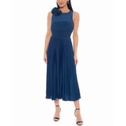 Oleg Cassini womens Midi Dress, s, Navy