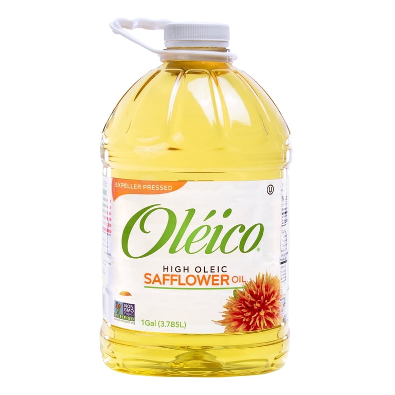 Oleico, High Oleic Safflower Oil, 128 oz, Versatile Cooking Oil