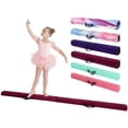 thumbnail image 1 of Olenyer 8FT Folding Balance Beam for Kids 3-12,Foldable Gymnastics Floor Beam-Extra Firm Suede Cover with Carry Bag for Home Wine Red, 1 of 7